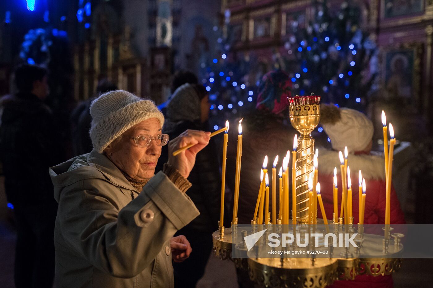 Christmas celebrated across Russia