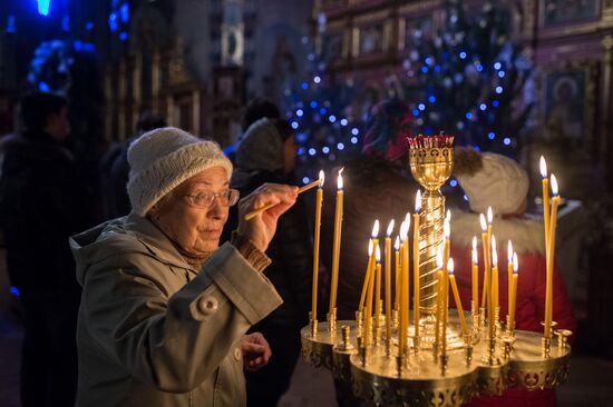 Christmas celebrated across Russia