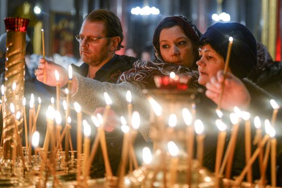 Christmas celebrated across Russia