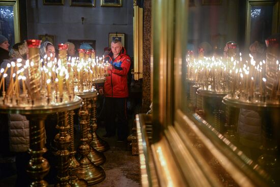 Christmas celebrated across Russia