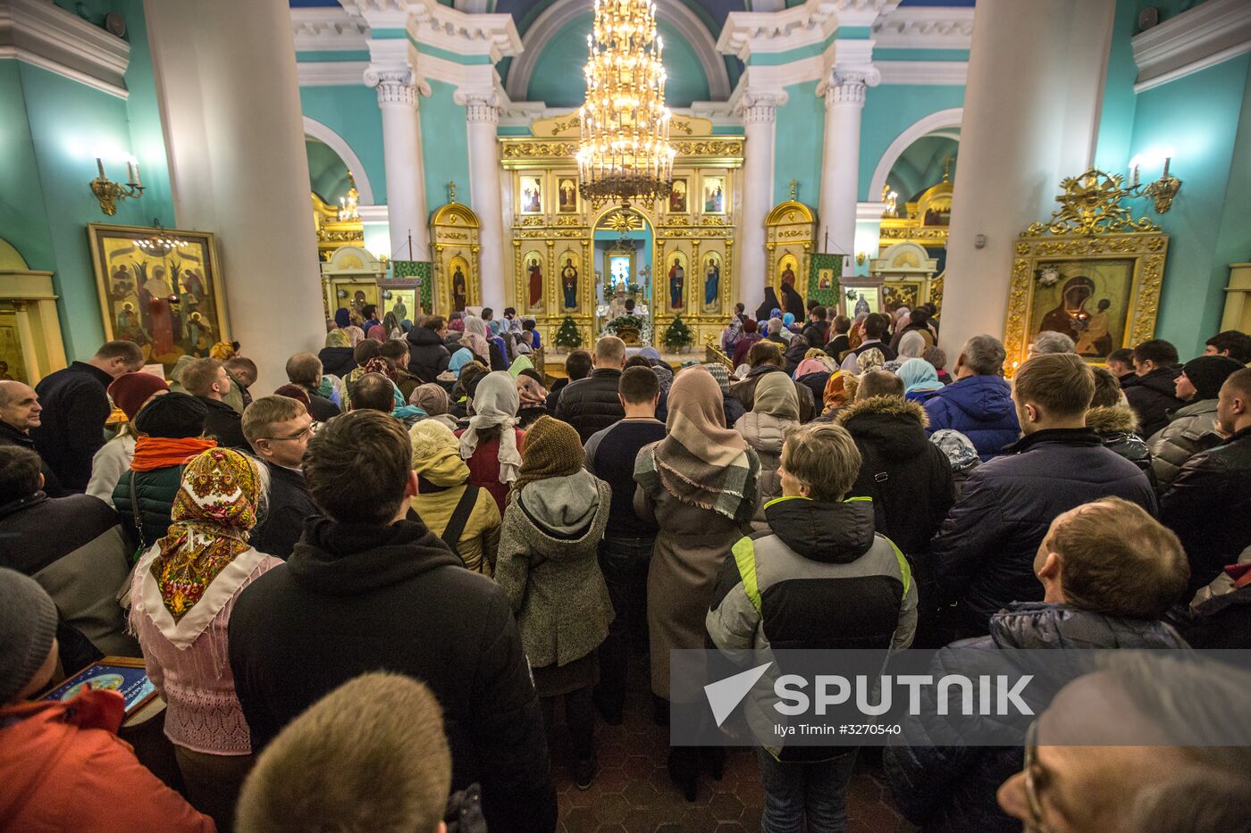 Christmas celebrated across Russia
