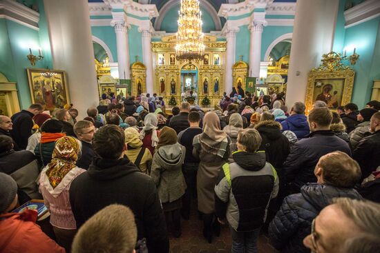 Christmas celebrated across Russia
