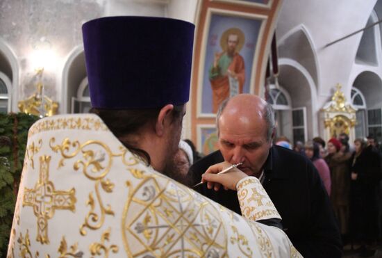 Christmas celebrated across Russia