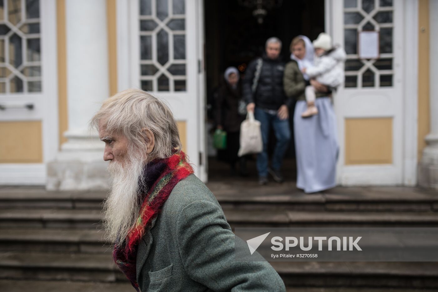 Christmas celebrated in Russian old-rite church