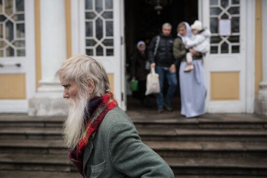 Christmas celebrated in Russian old-rite church