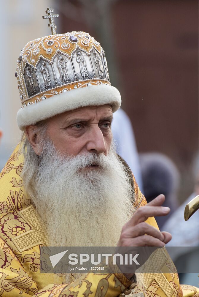 Christmas celebrated in Russian old-rite church