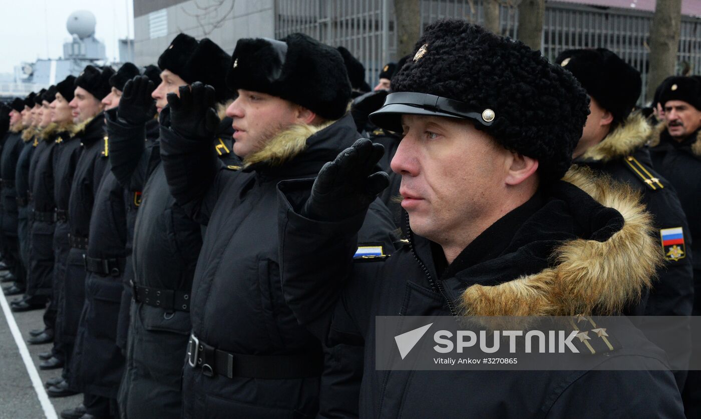 Meeting of Pacific Fleet ships in Vladivostok