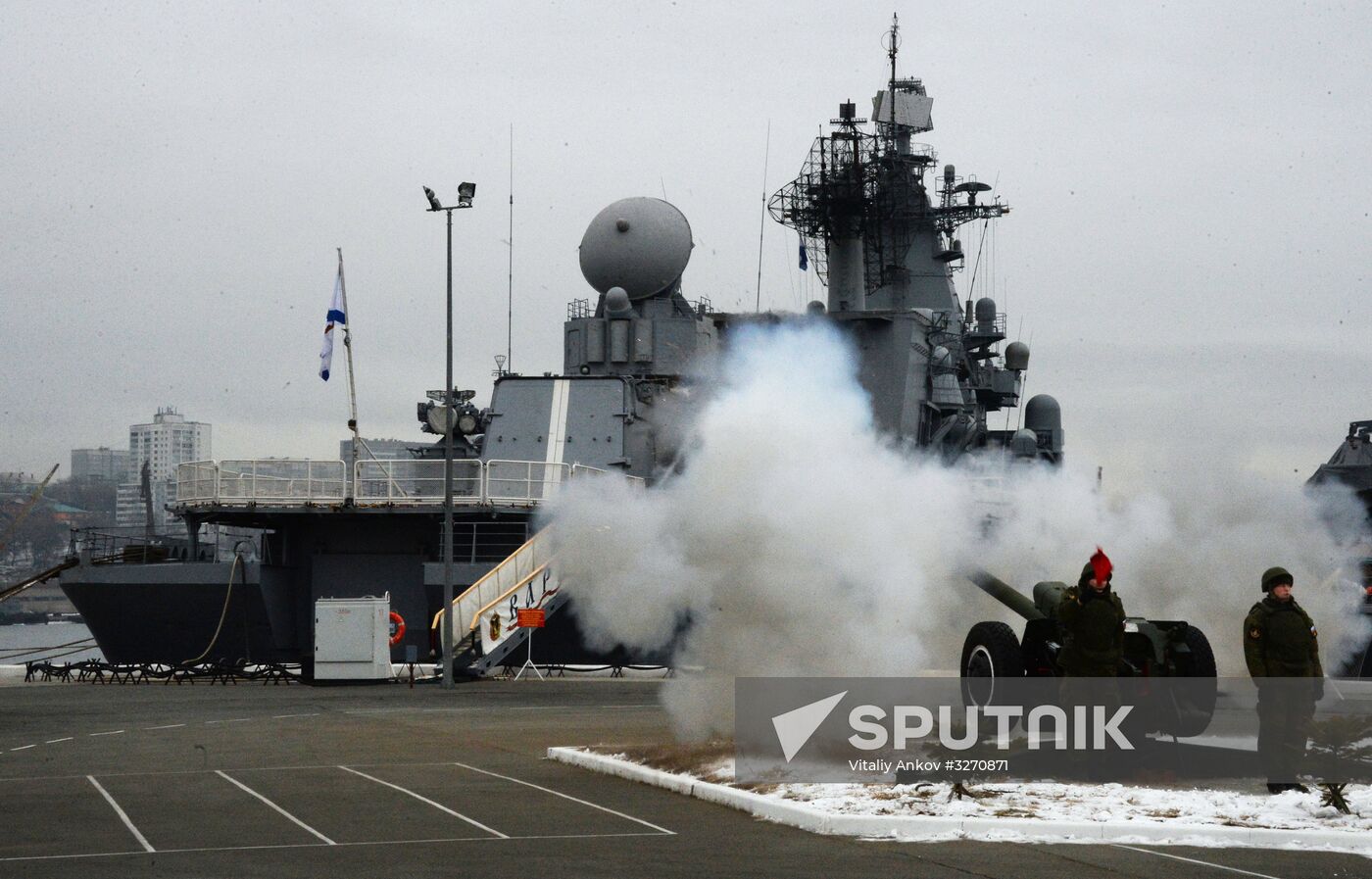 Meeting of Pacific Fleet ships in Vladivostok