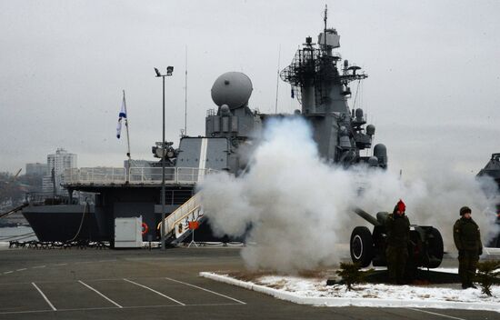 Meeting of Pacific Fleet ships in Vladivostok