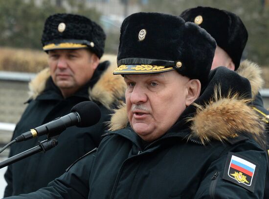 Meeting of Pacific Fleet ships in Vladivostok