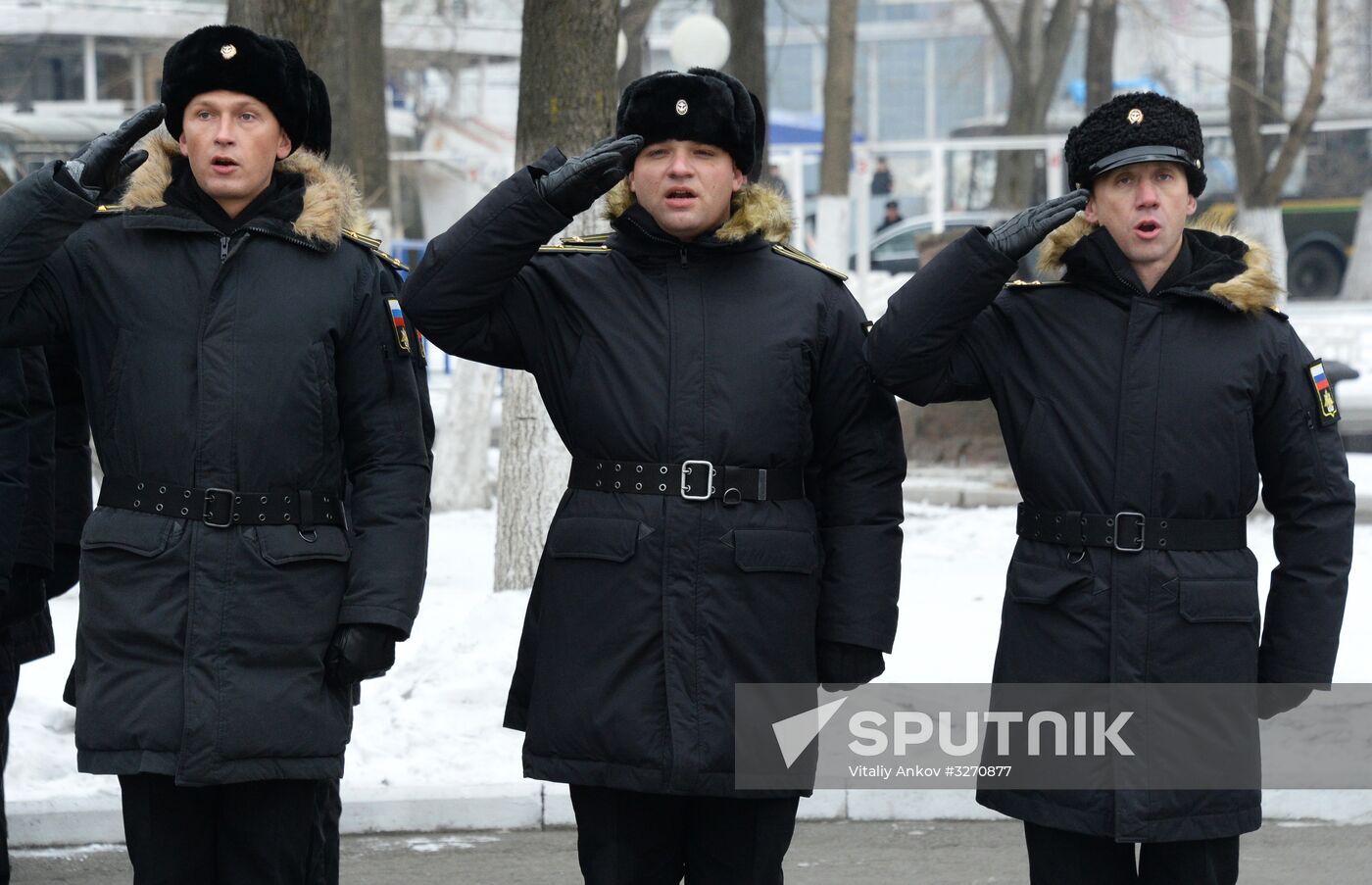 Meeting of Pacific Fleet ships in Vladivostok