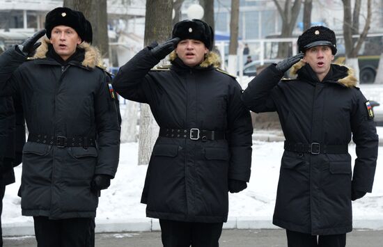 Meeting of Pacific Fleet ships in Vladivostok