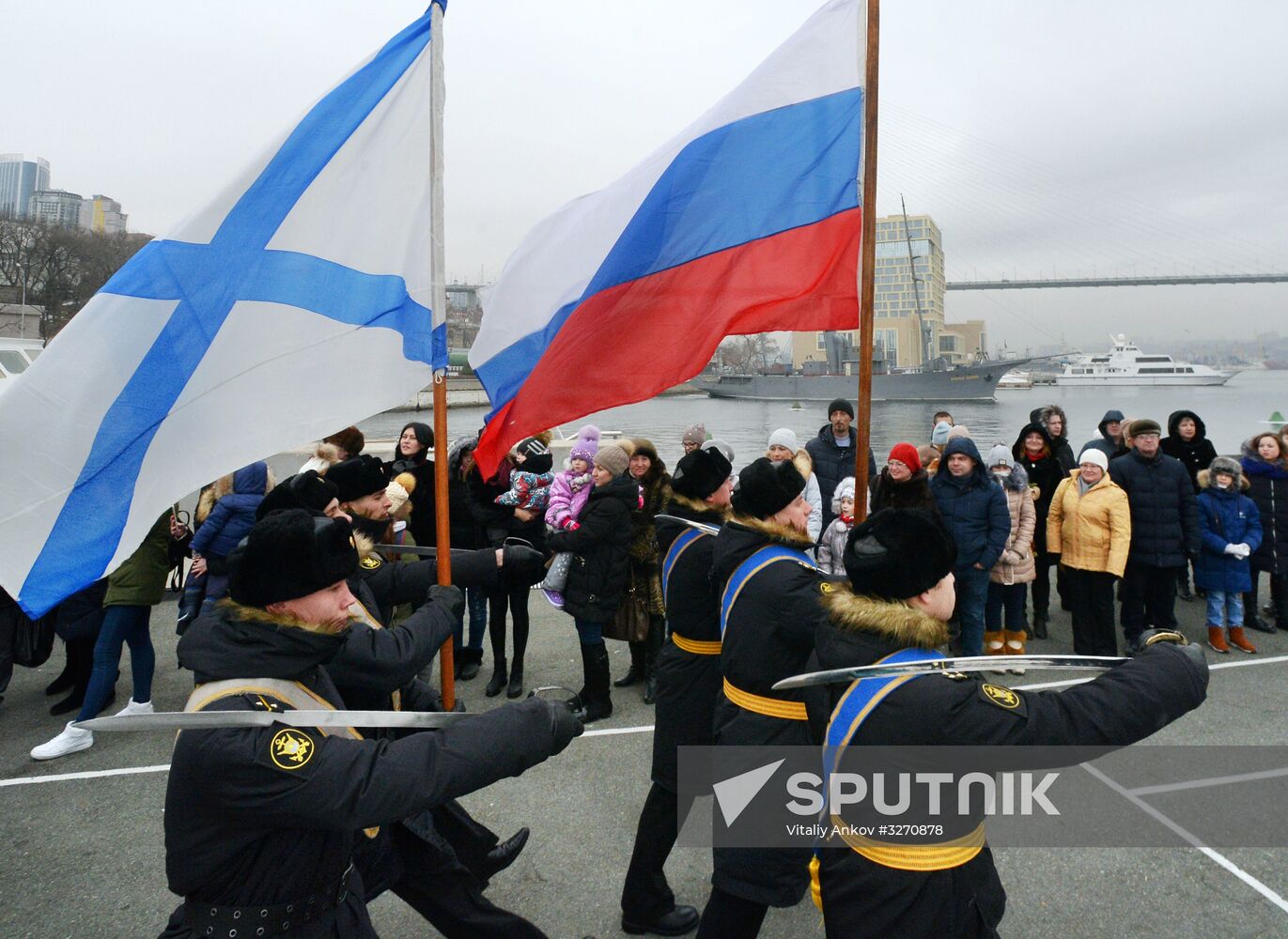 Meeting of Pacific Fleet ships in Vladivostok