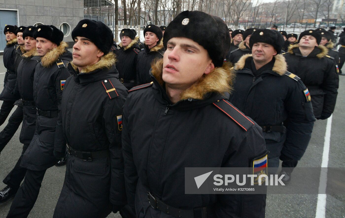 Meeting of Pacific Fleet ships in Vladivostok