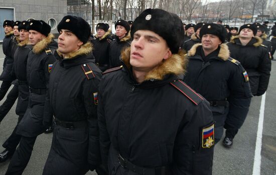 Meeting of Pacific Fleet ships in Vladivostok