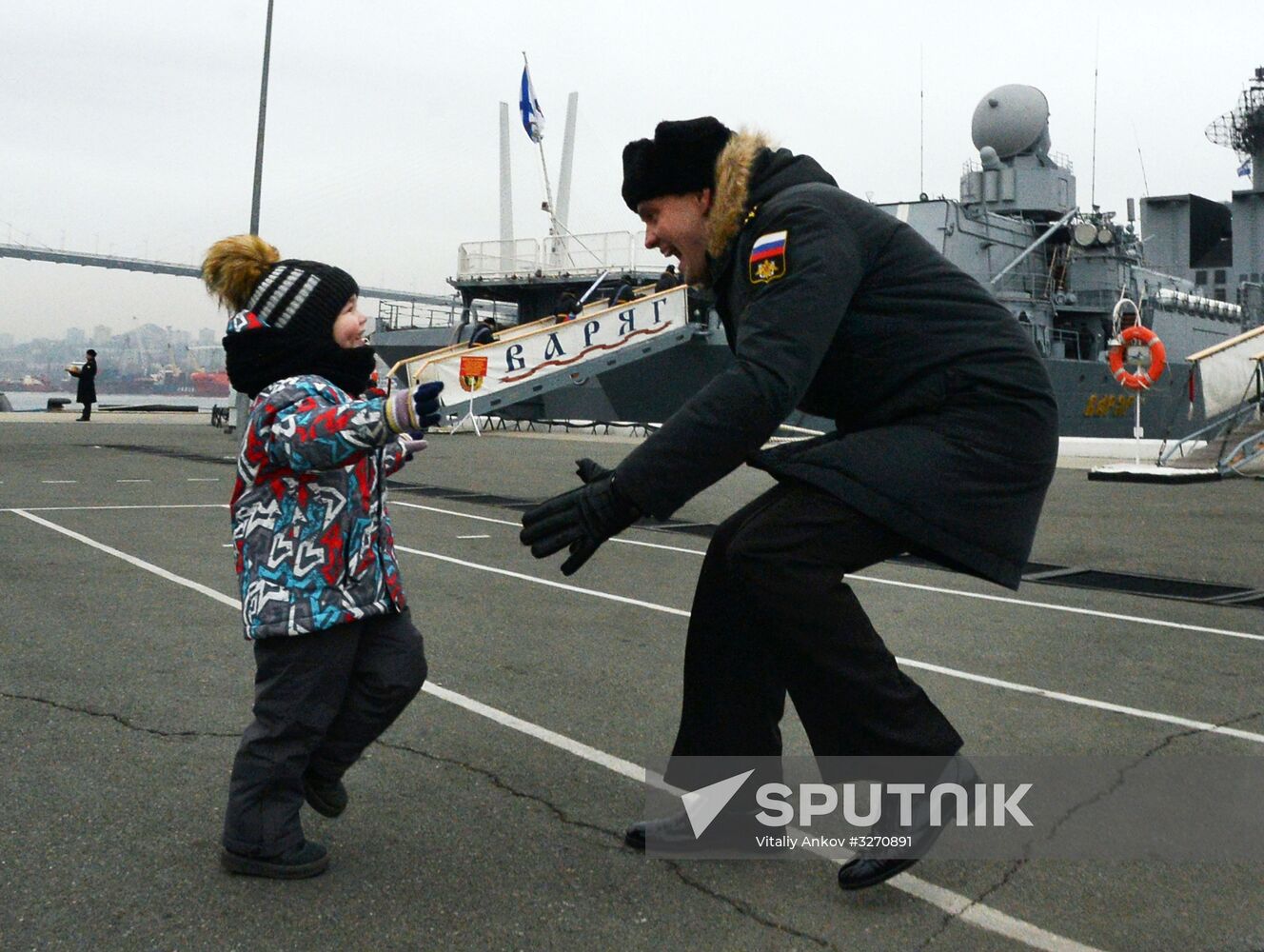 Meeting of Pacific Fleet ships in Vladivostok
