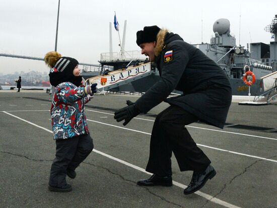 Meeting of Pacific Fleet ships in Vladivostok