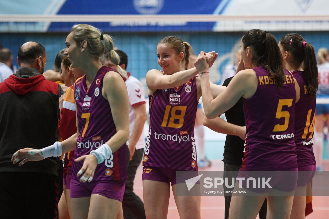 Volleyball Champions League. Dynamo Moscow vs. Galatasaray