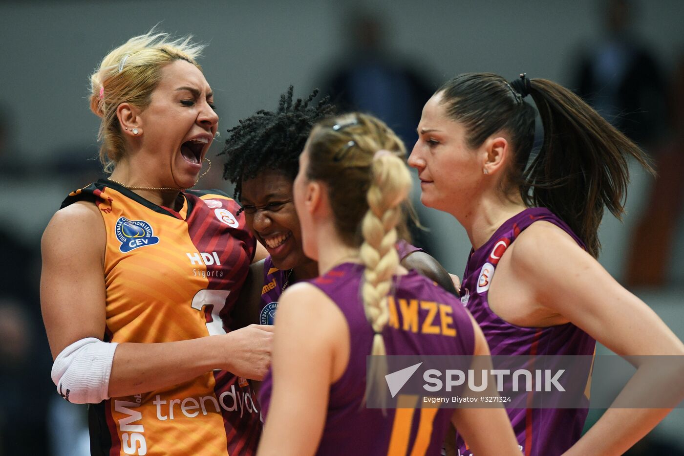 Volleyball Champions League. Dynamo Moscow vs. Galatasaray