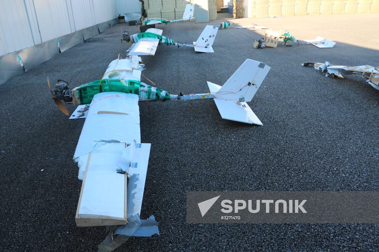 Unmanned aircraft used in attack on Russian military facilities in Syria