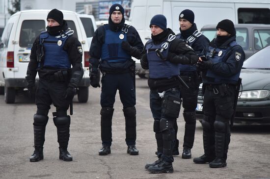 Protest at Ukraine-Poland border