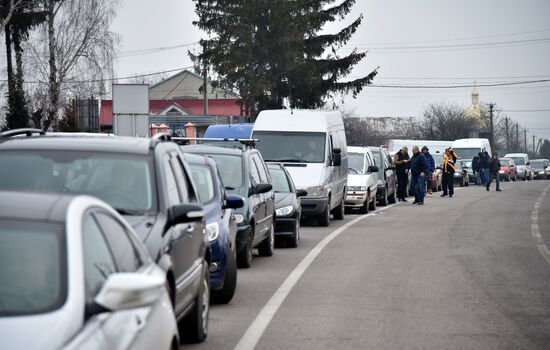 Protest at Ukraine-Poland border