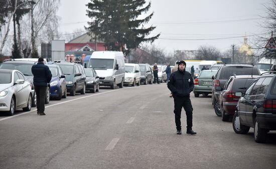 Protest at Ukraine-Poland border