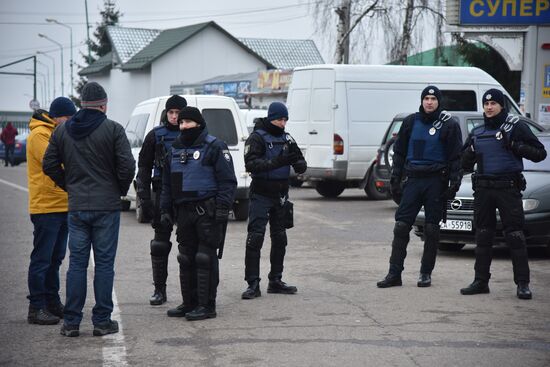 Protest at Ukraine-Poland border