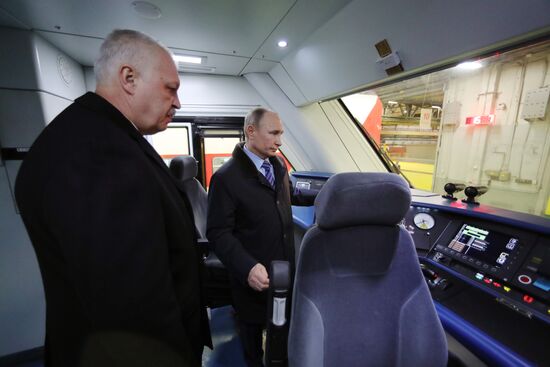 President Vladimir Putin on a working visit to Tver Region