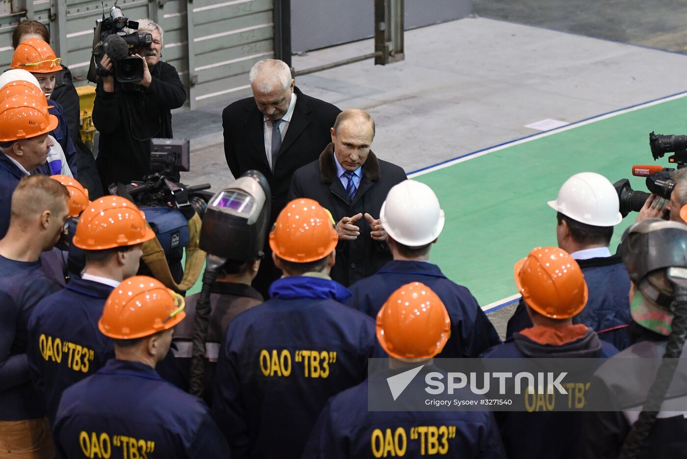 President Vladimir Putin on a working visit to Tver Region
