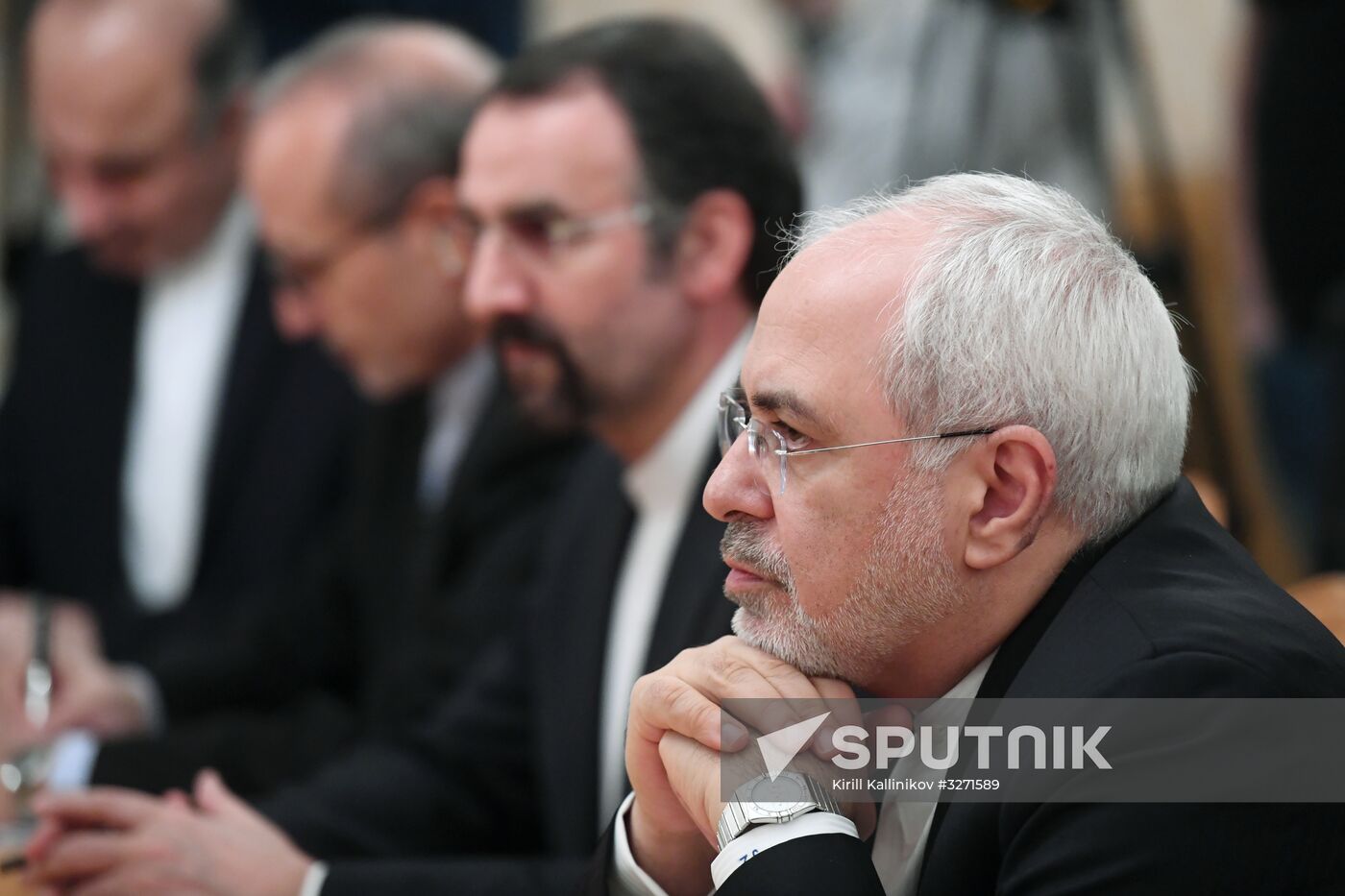 Meeting of Russian and Iranian Foreign Ministers Sergei Lavrov and Mohammad Javad Zarif