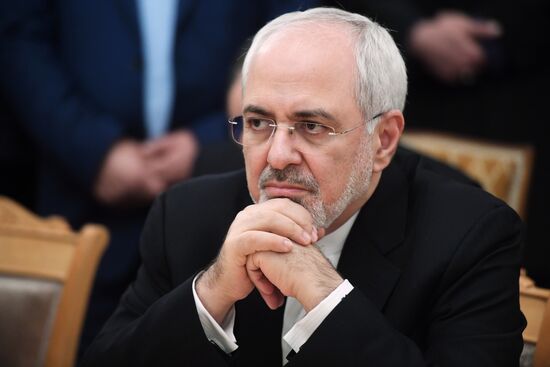 Russian Foreign Minister Sergei Lavrov meets with Iranian Foreign Minister Mohammad Javad Zarif