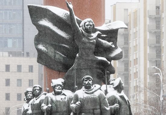 Snow in Moscow