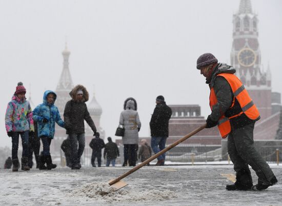 Snow in Moscow
