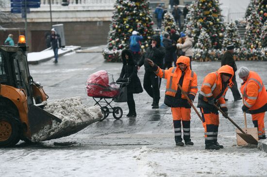 Snow in Moscow