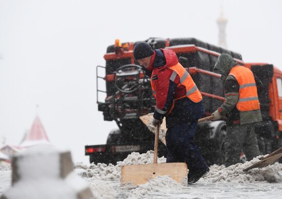 Snow in Moscow
