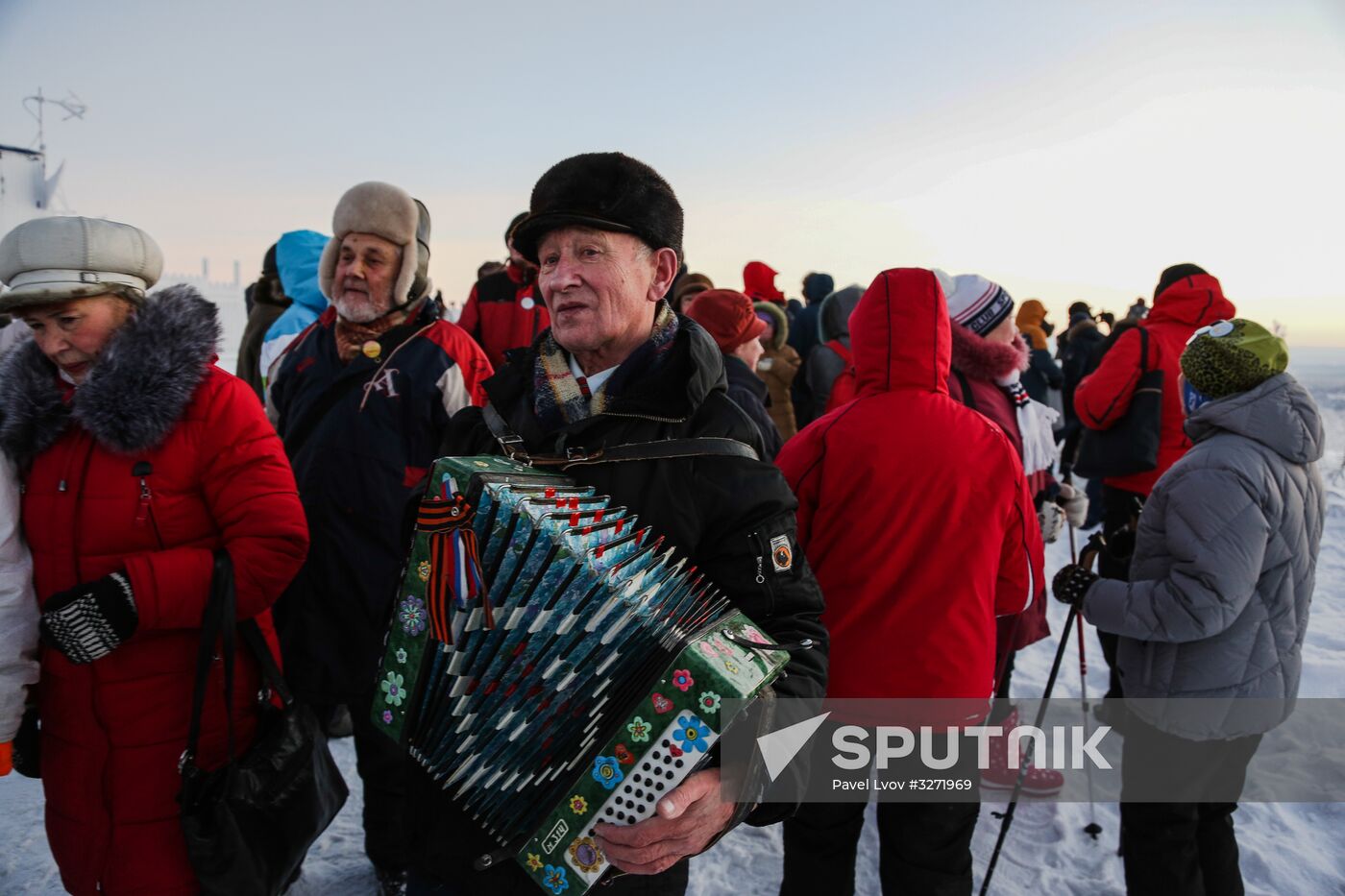 'First dawn' in Murmansk