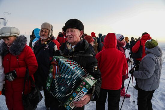 'First dawn' in Murmansk