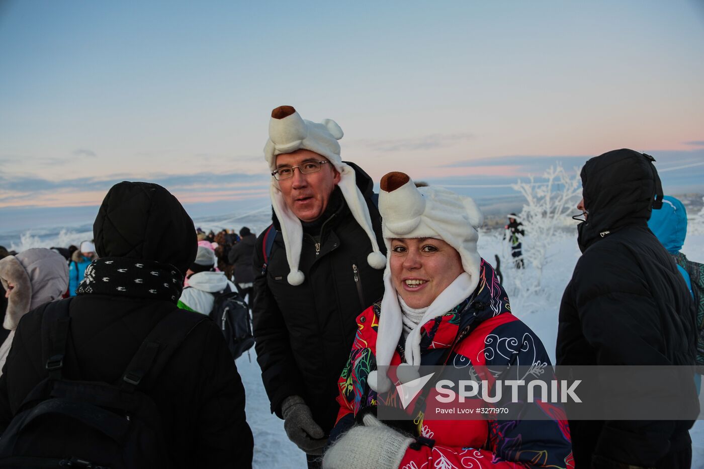 'First dawn' in Murmansk
