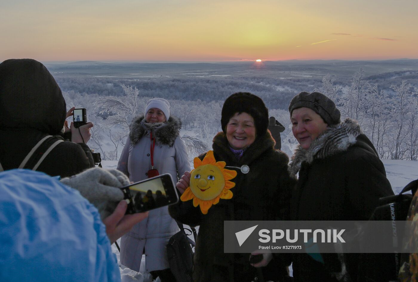 'First dawn' in Murmansk