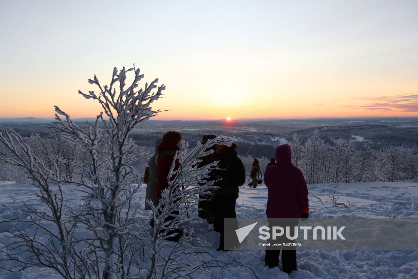 'First dawn' in Murmansk