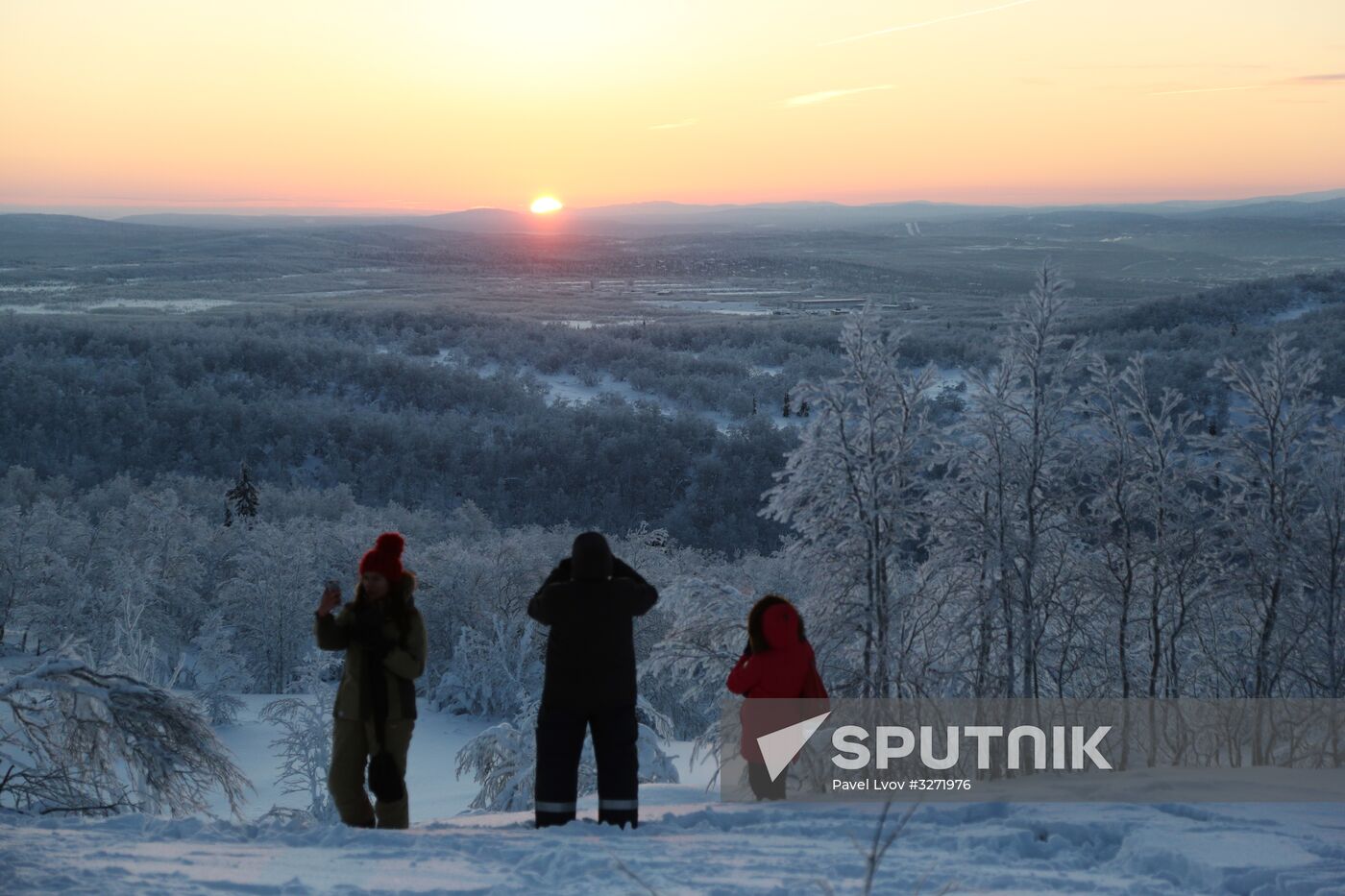 'First dawn' in Murmansk
