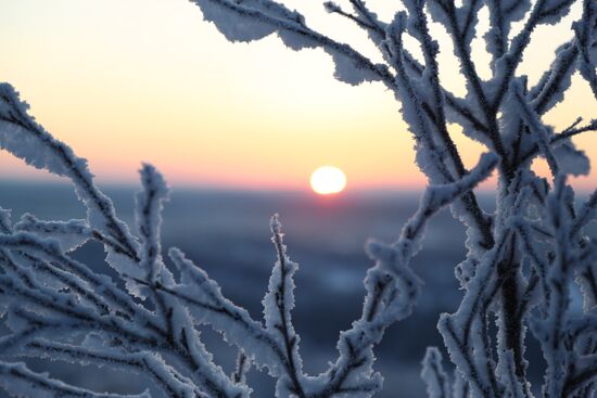 'First dawn' in Murmansk