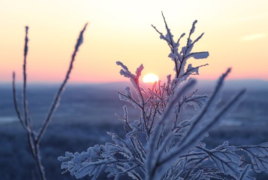 'First dawn' in Murmansk