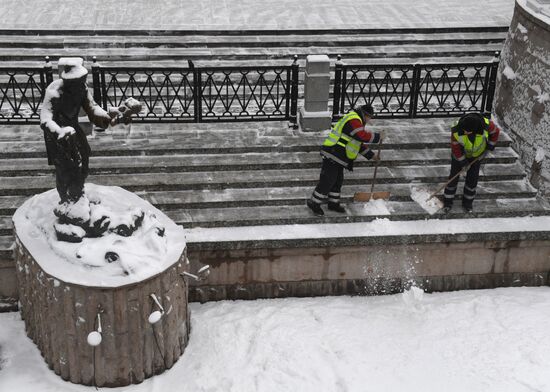 Snow in Moscow