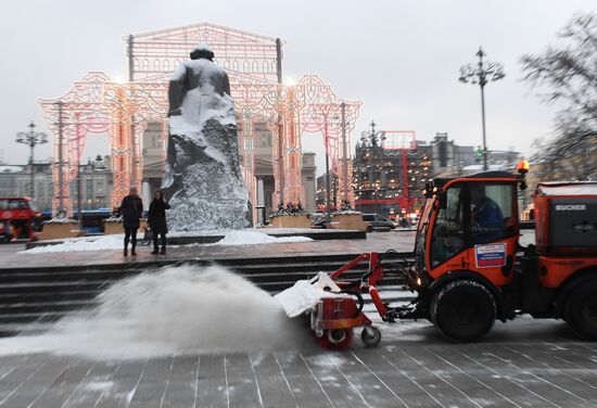 Snow in Moscow