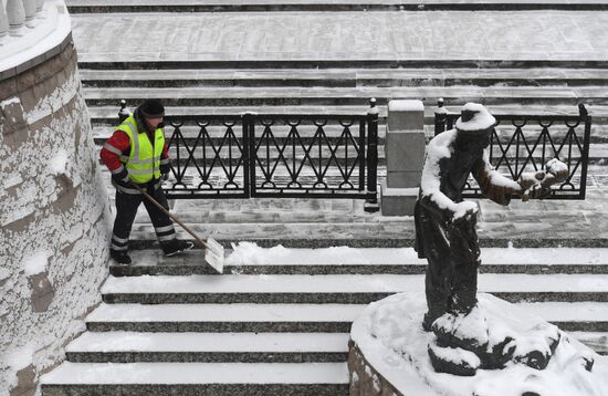 Snow in Moscow