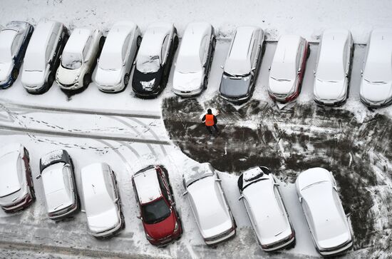 Snow in Moscow