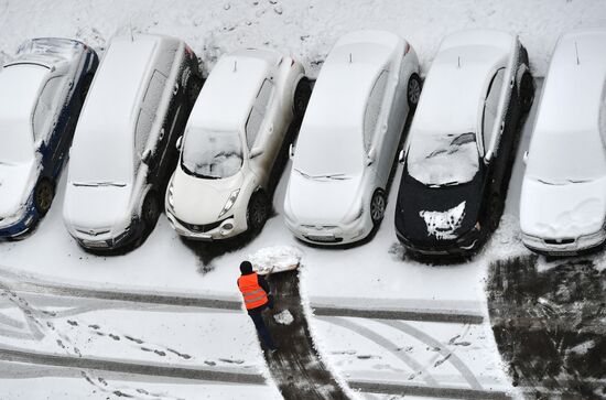 Snow in Moscow