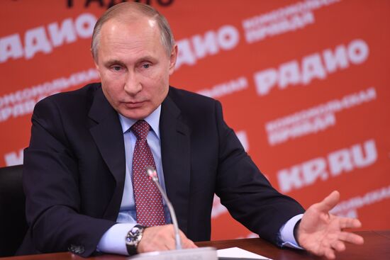 President Putin meets with representatives of Russian mass media and news agencies